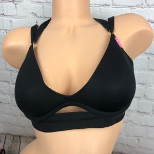 VS Pink Scoop Push Up Bra In Black